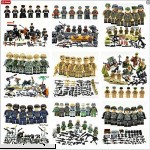 funtoys24 War II Military Army 20pcs Random Style Mini Soldiers 100% Compatible Building Blocks Toys Set  B07L1K1F64